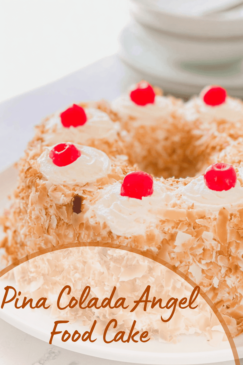 Pina Colada Angel Food Cake