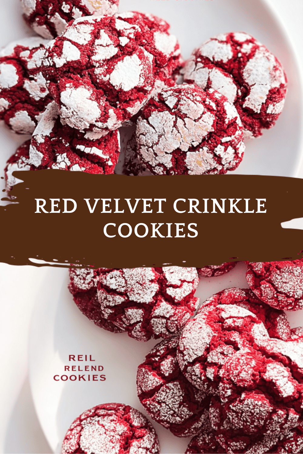 Red Velvet Crinkle Cookies