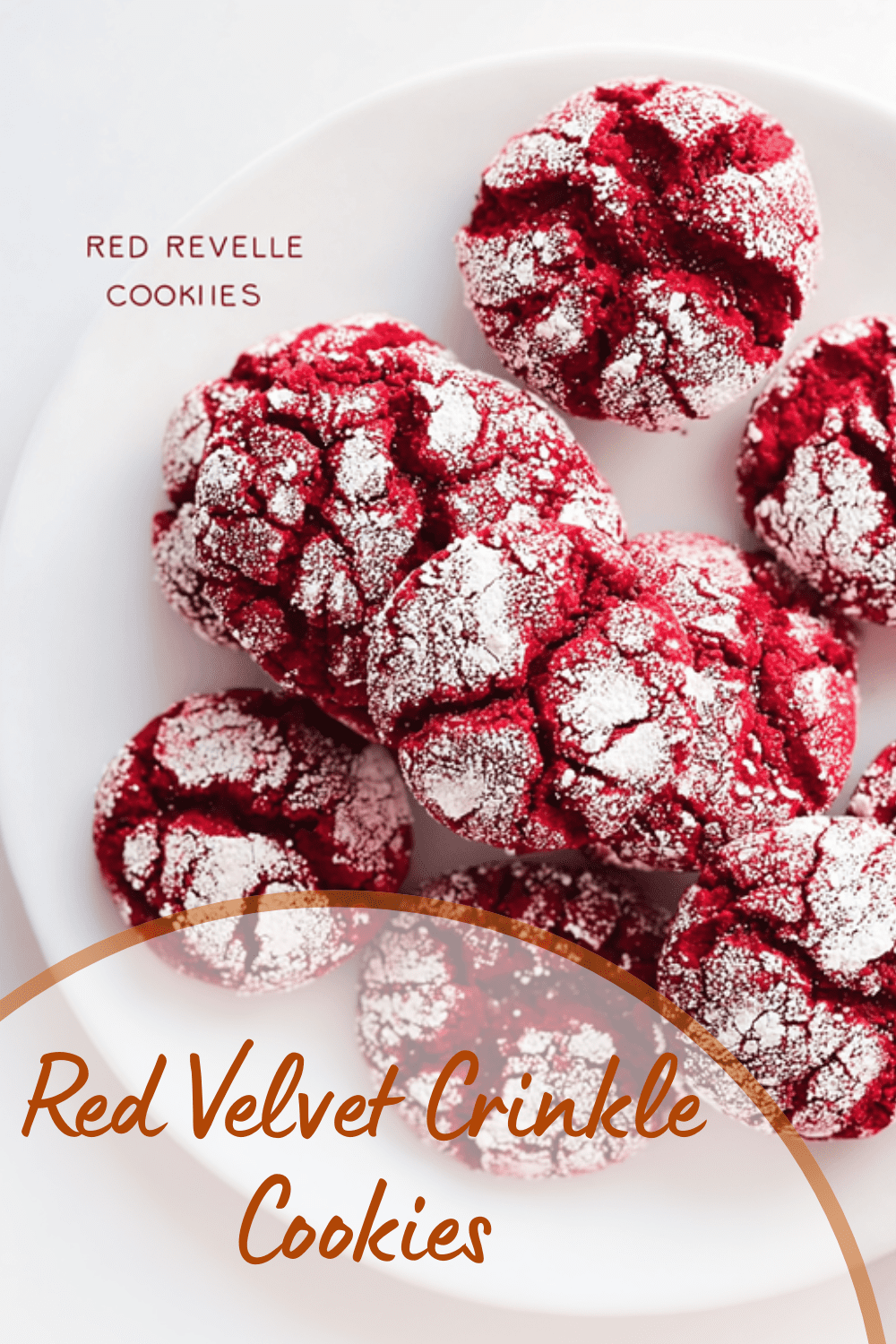 Red Velvet Crinkle Cookies