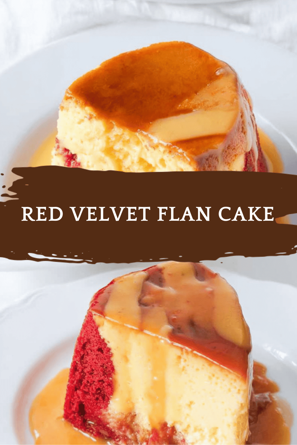 Red Velvet Flan Cake