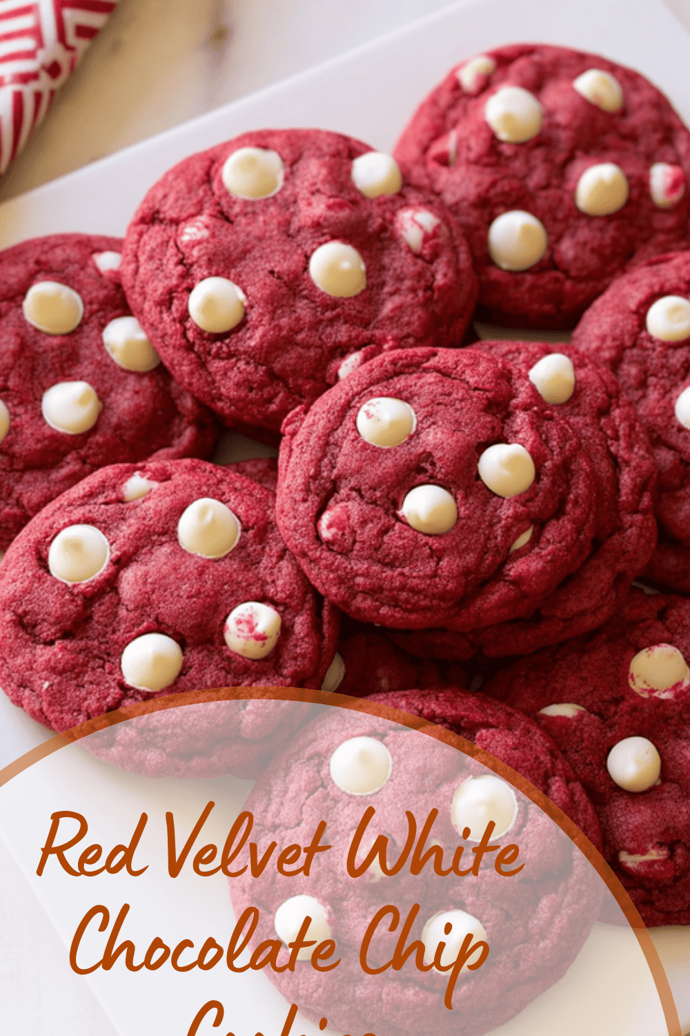 Red Velvet White Chocolate Chip Cookies