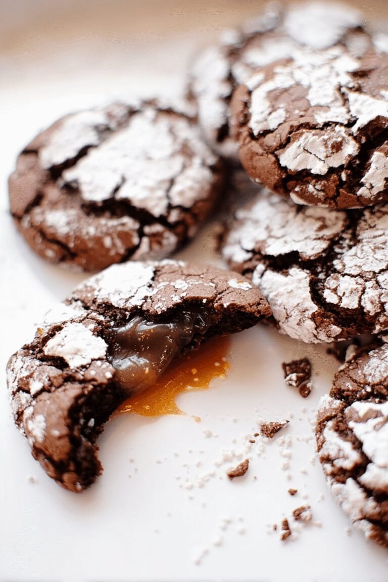 Salted Caramel Stuffed Chocolate Crinkle Cookies 79.Png