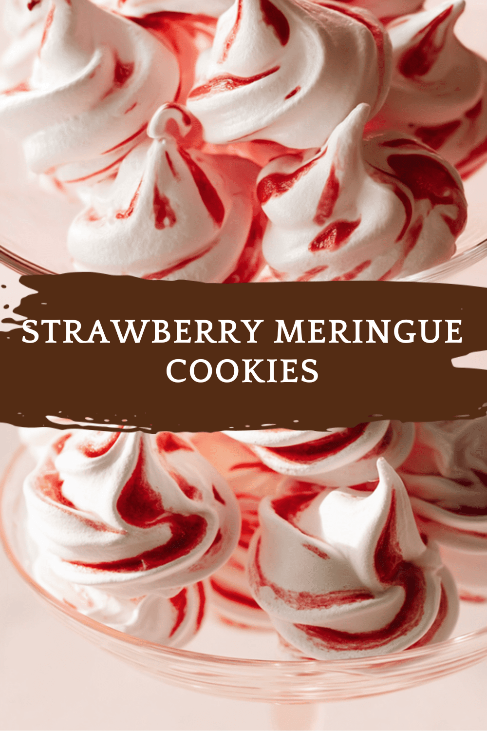 Strawberry Meringue Cookies