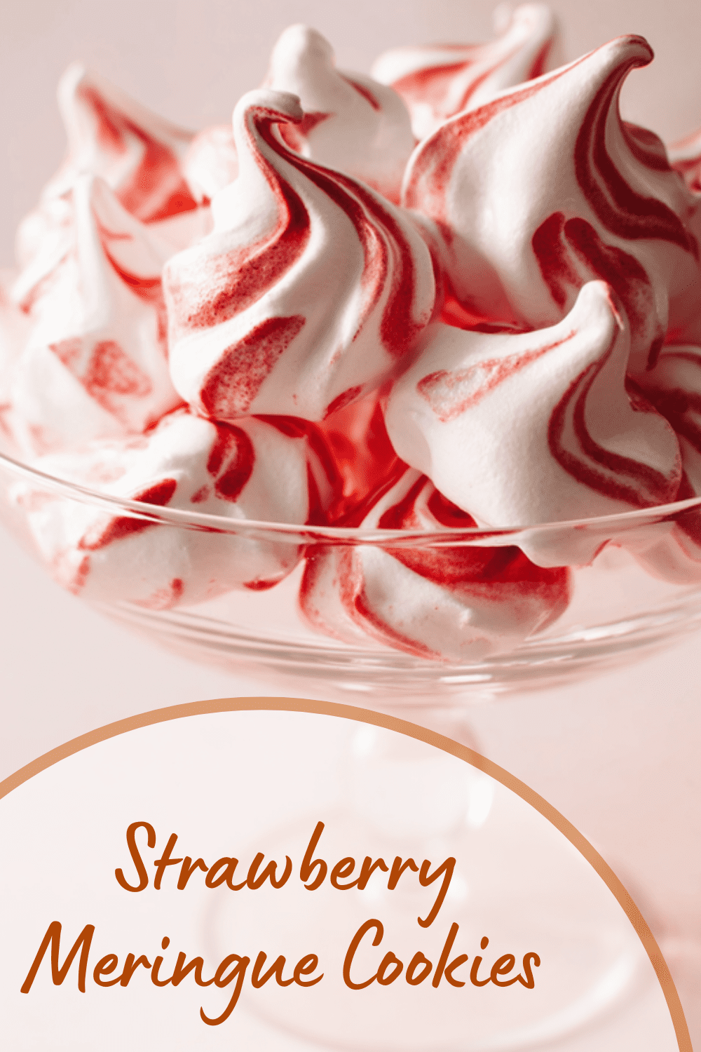 Strawberry Meringue Cookies