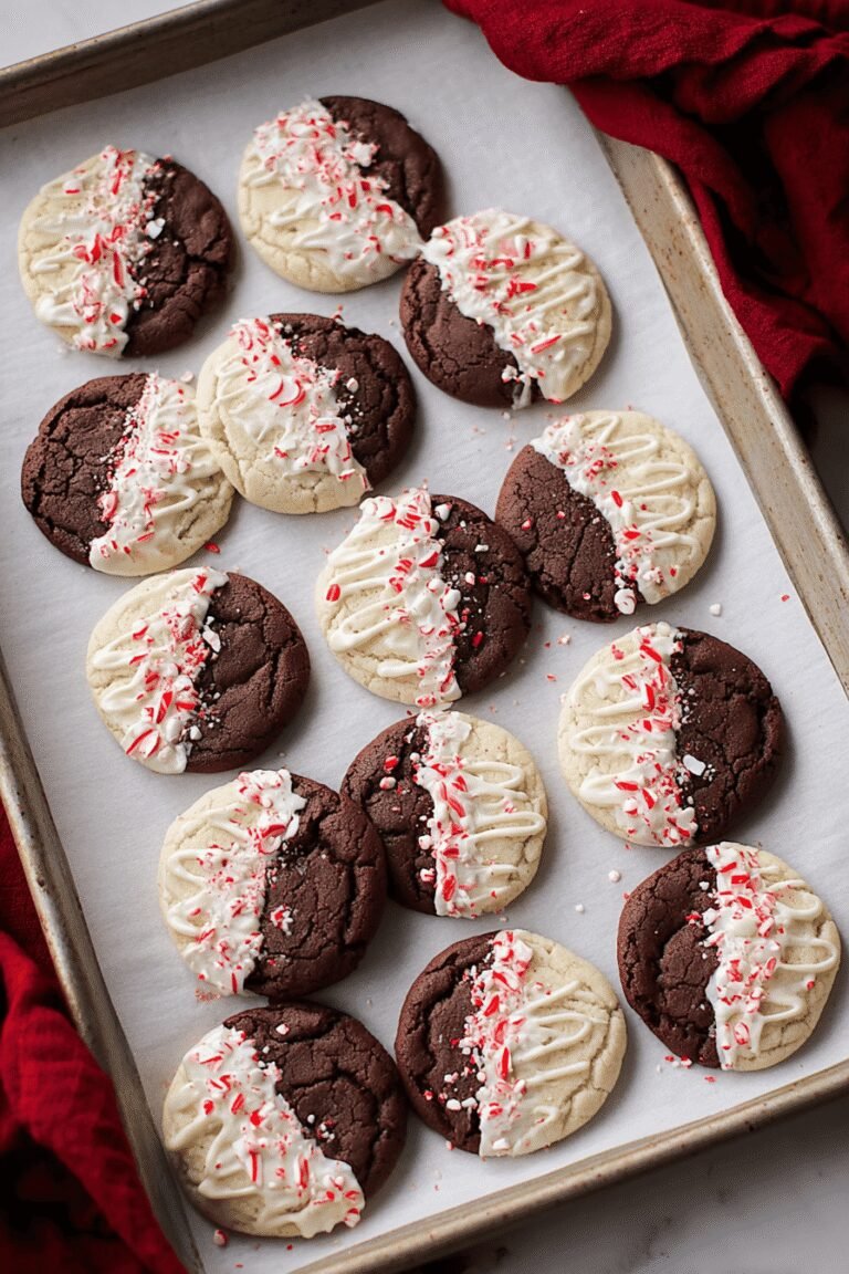 White Chocolate Dipped Peppermint Chocolate Cookies 42.Png
