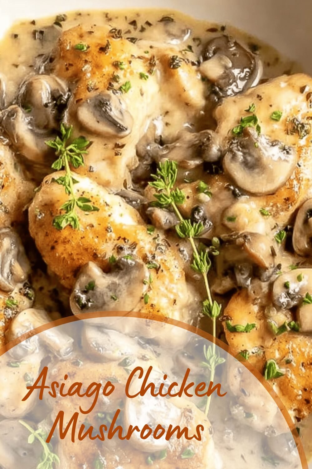 Mushroom Asiago Chicken Recipe With Creamy Garlic Sauce 7 Asiago Chicken Mushrooms