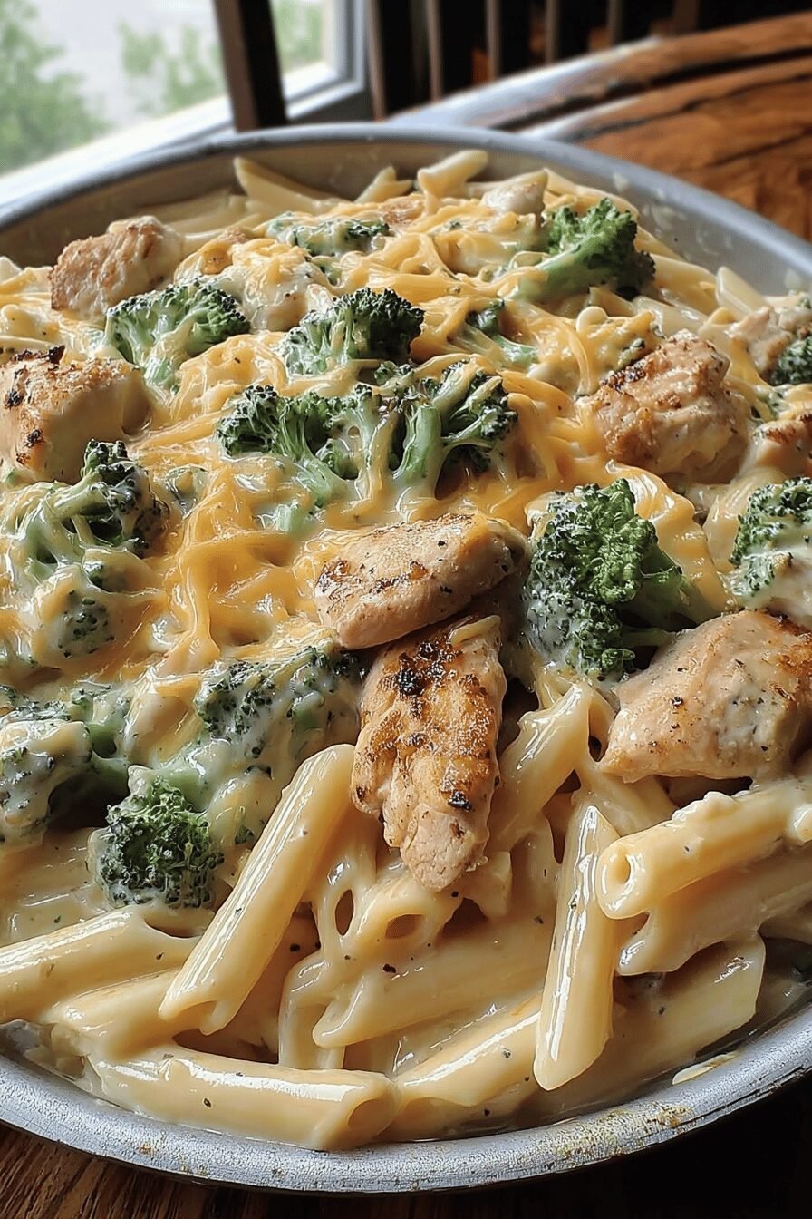 Cajun Chicken Broccoli Alfredo