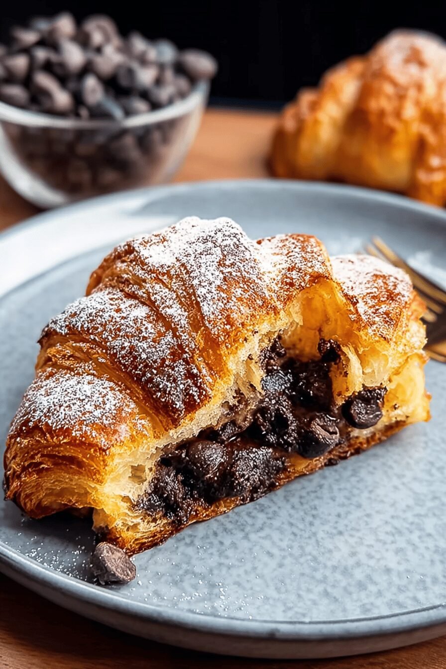 Chocolate Croissant French Toast
