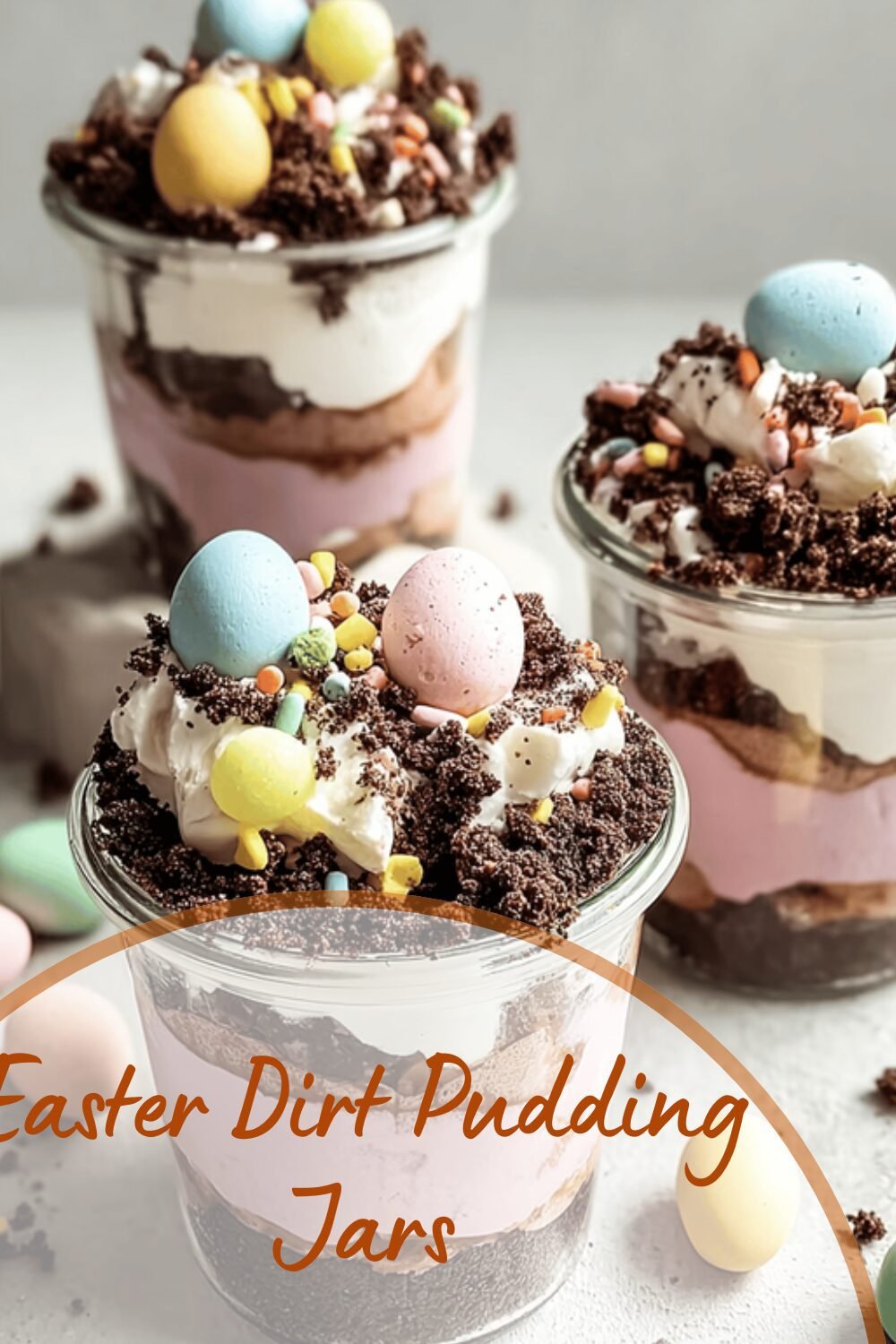 Easter Dirt Pudding Jars