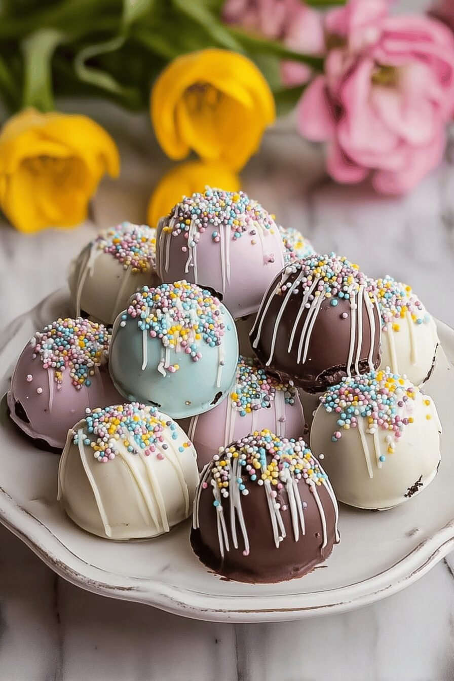 Easter Oreo Egg Truffles