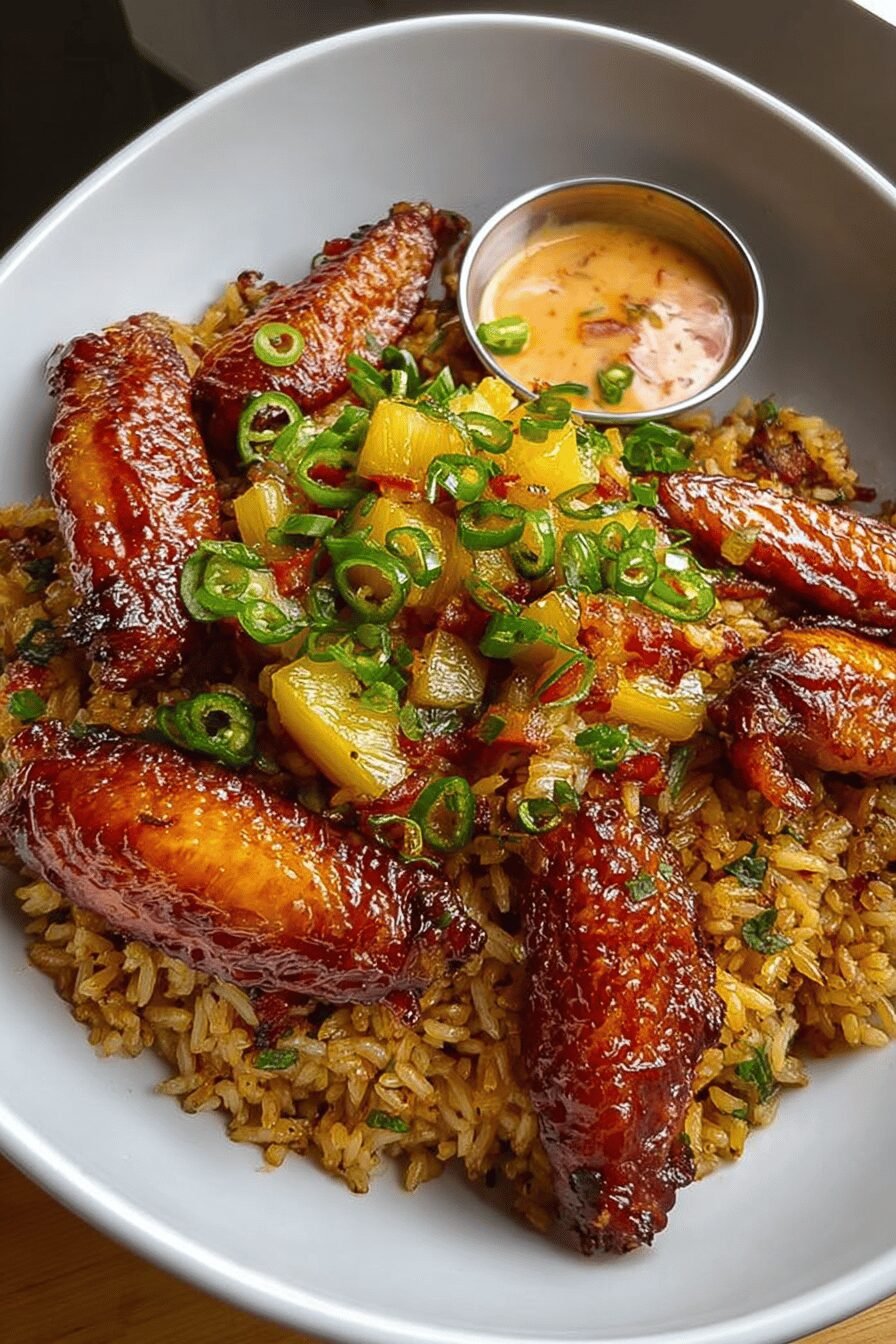 Easy Wings Bacon Jalapeno Pineapple Rice