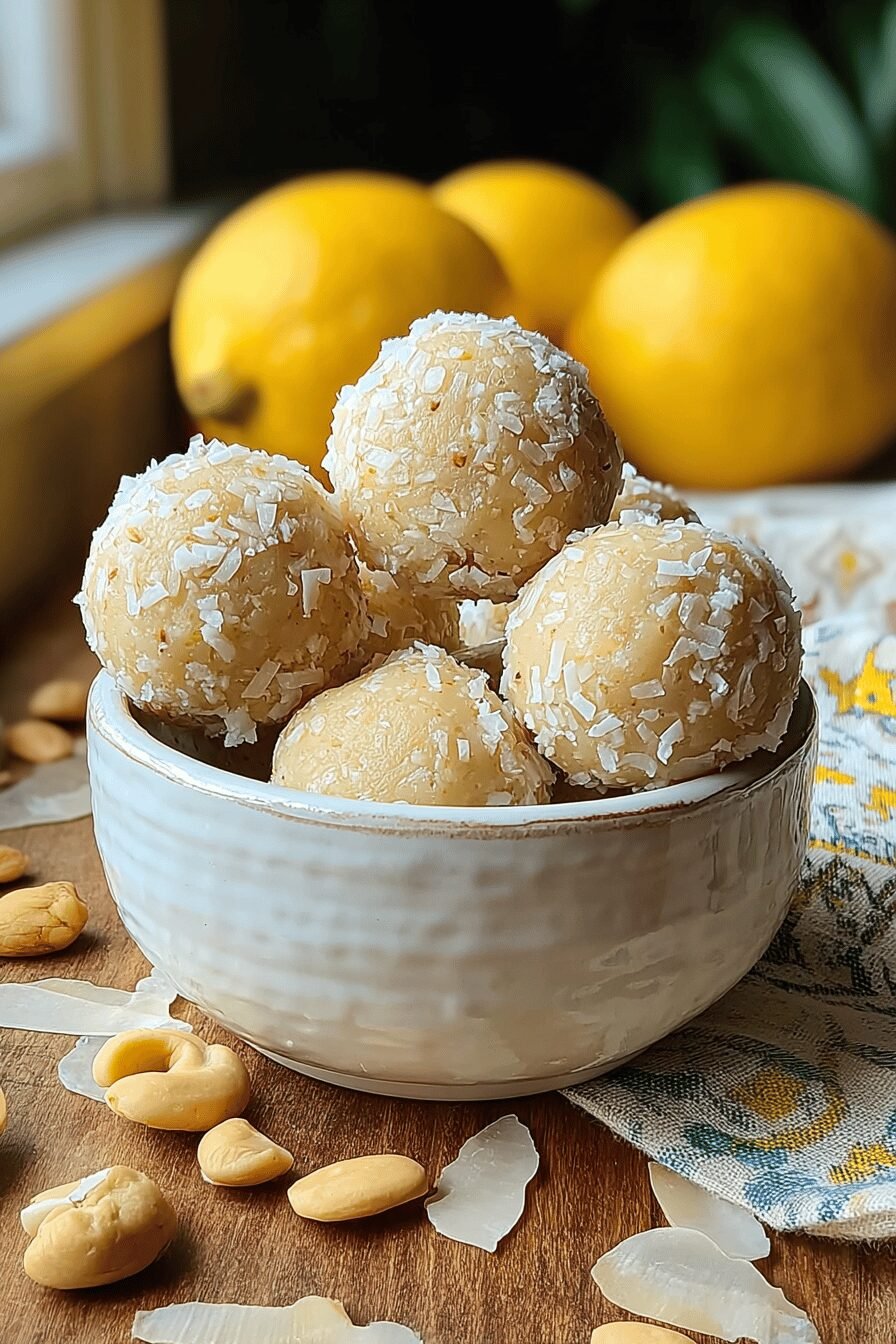 Lemon Cashew Bliss Balls