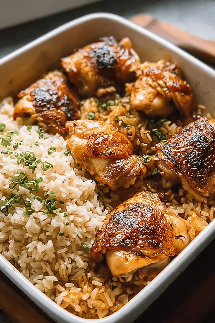 Oven Baked Chicken And Rice Recipe For A Simple Homemade Meal 6 Oven Baked Chicken Rice