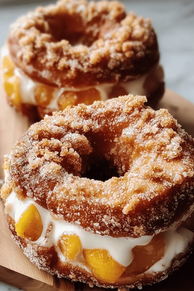 Peach Cobbler Cheesecake Donuts Classic 64.Png