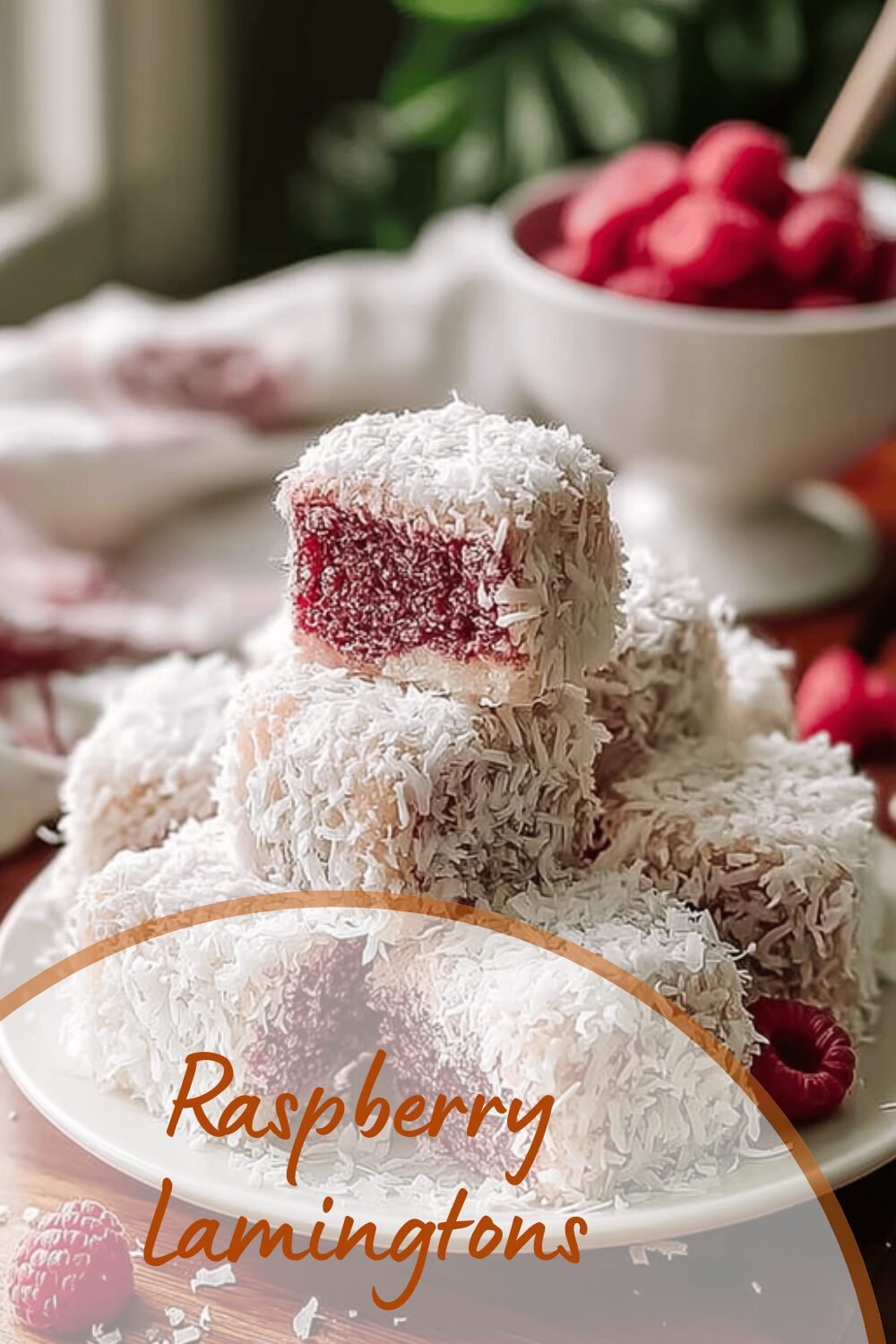 Raspberry Lamingtons