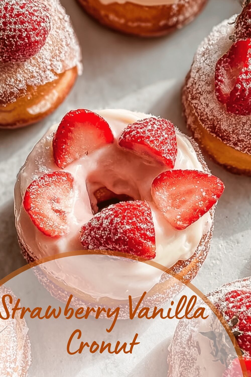 Strawberry Vanilla Cronut