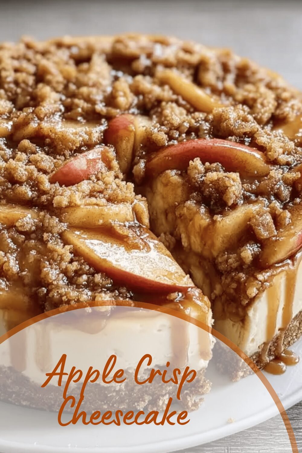 Apple Crisp Cheesecake