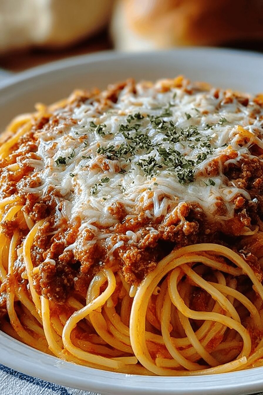 Baked Cream Cheese Spaghetti