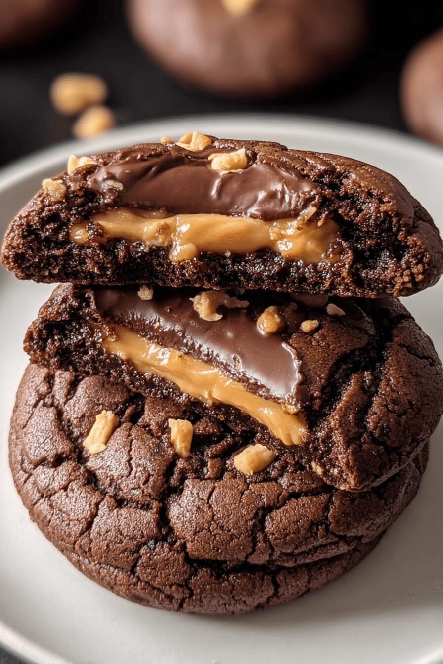Buckeye Brownie Cookies