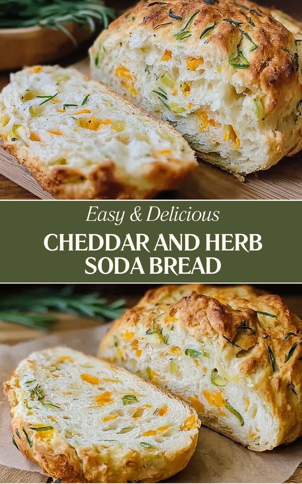 Cheddar And Herb Soda Bread