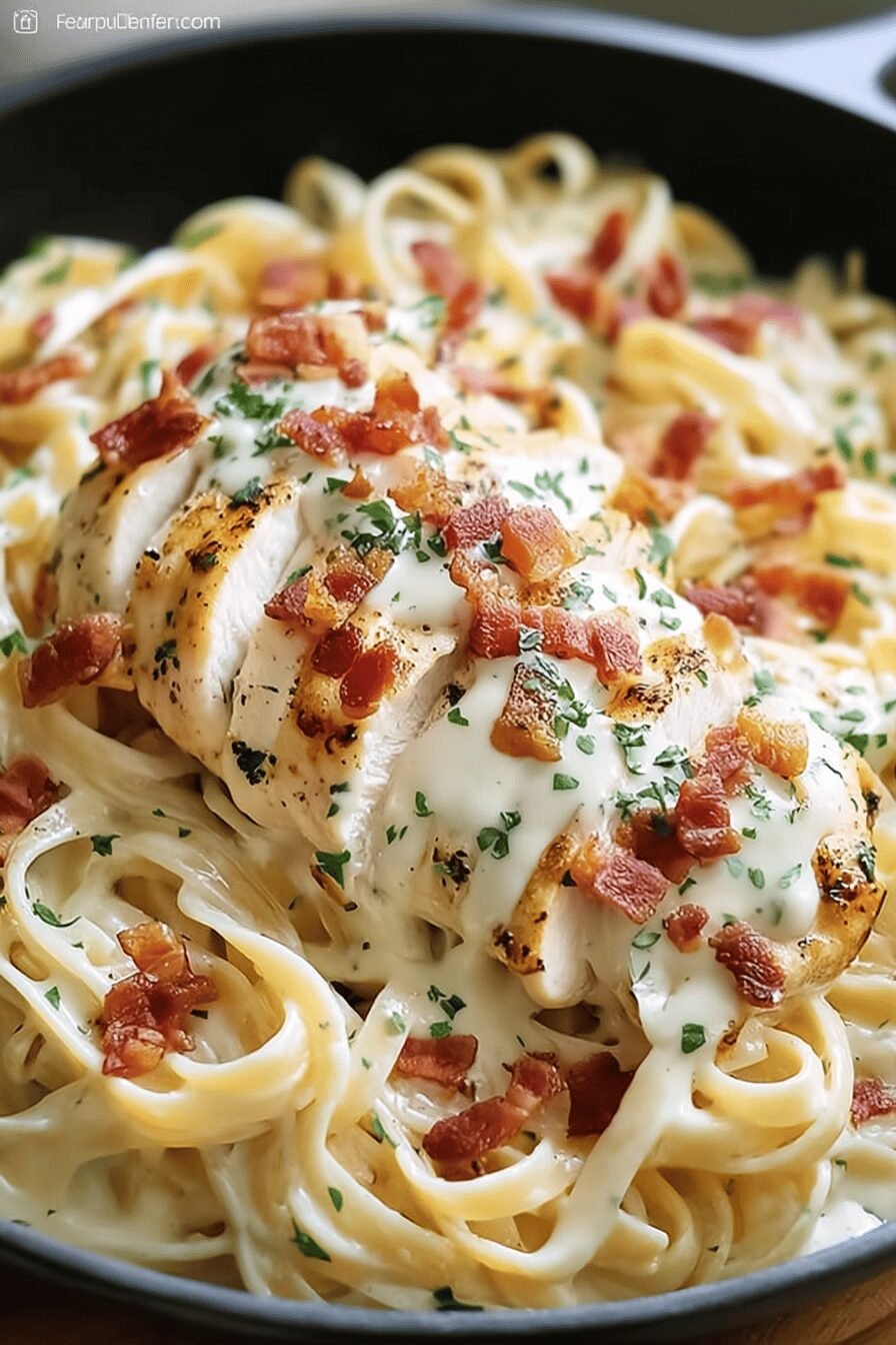 Chicken Bacon Ranch Pasta Bake Recipe For Easy Comfort Dinner 6 Cheddar Bacon Ranch Chicken Alfredo Pasta