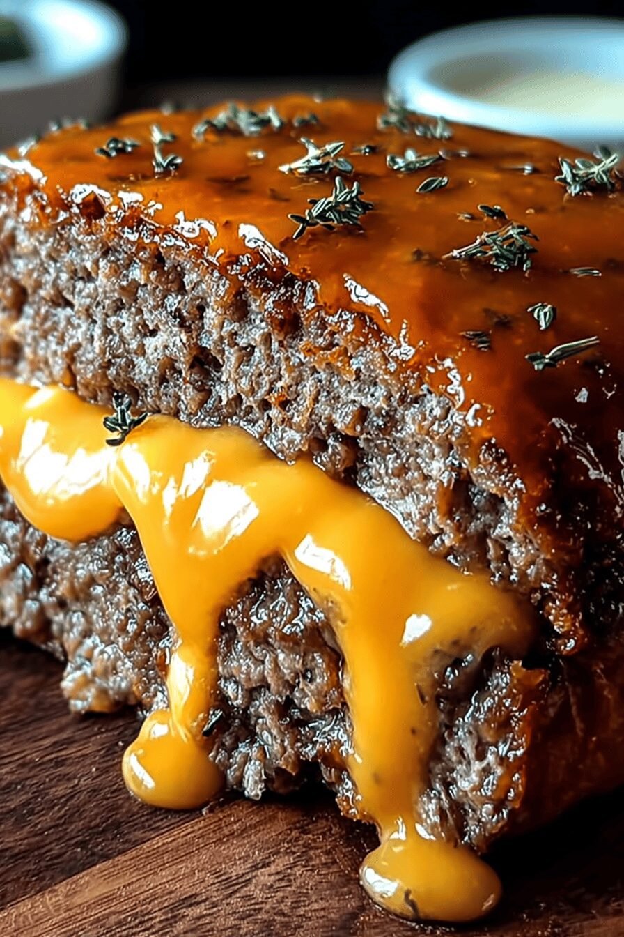 Cheeseburger Meatloaf Recipe Combining Classic Burger Flavors 6 Cheeseburger Meatloaf Cheddar Roll