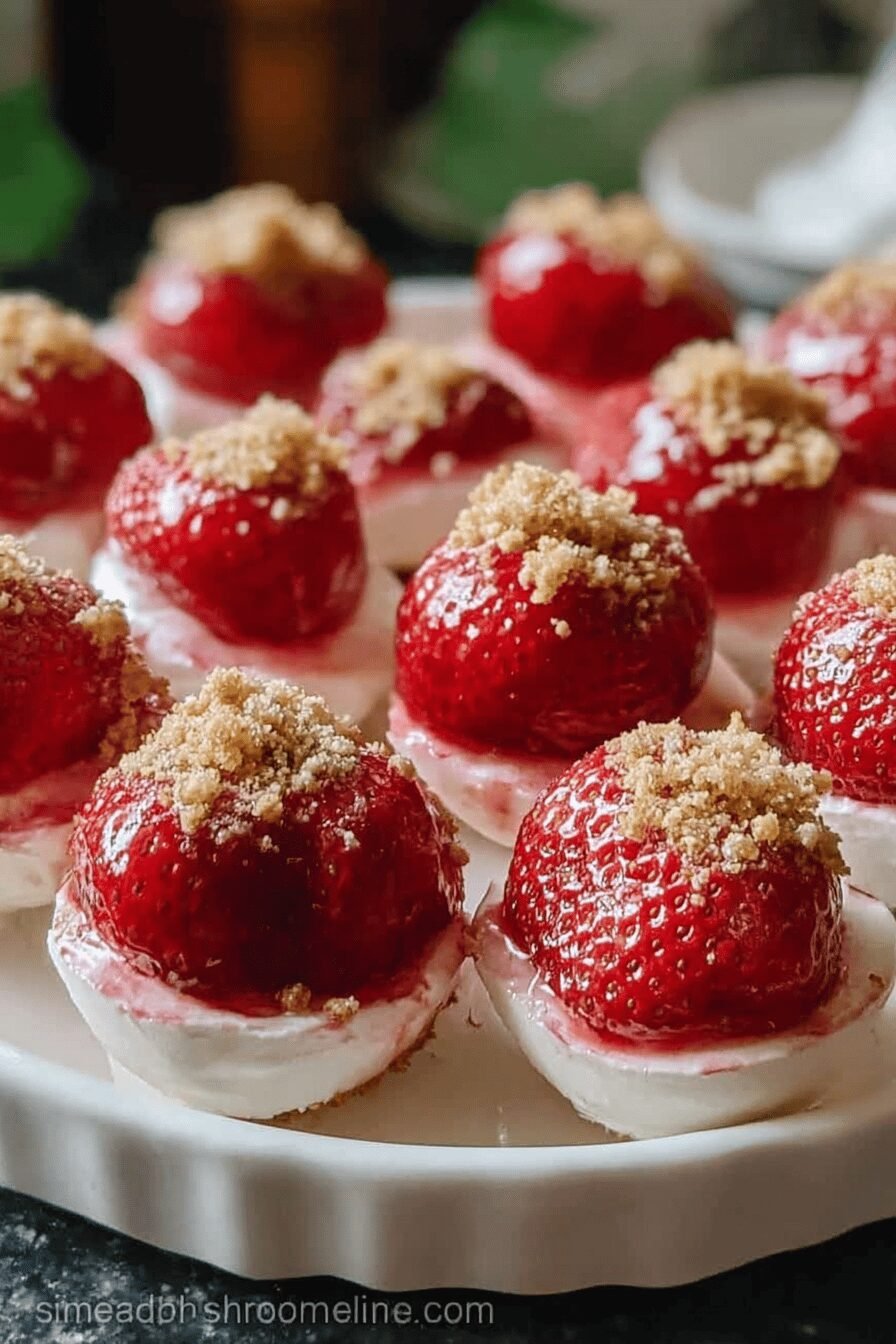 Cheesecake Deviled Strawberries