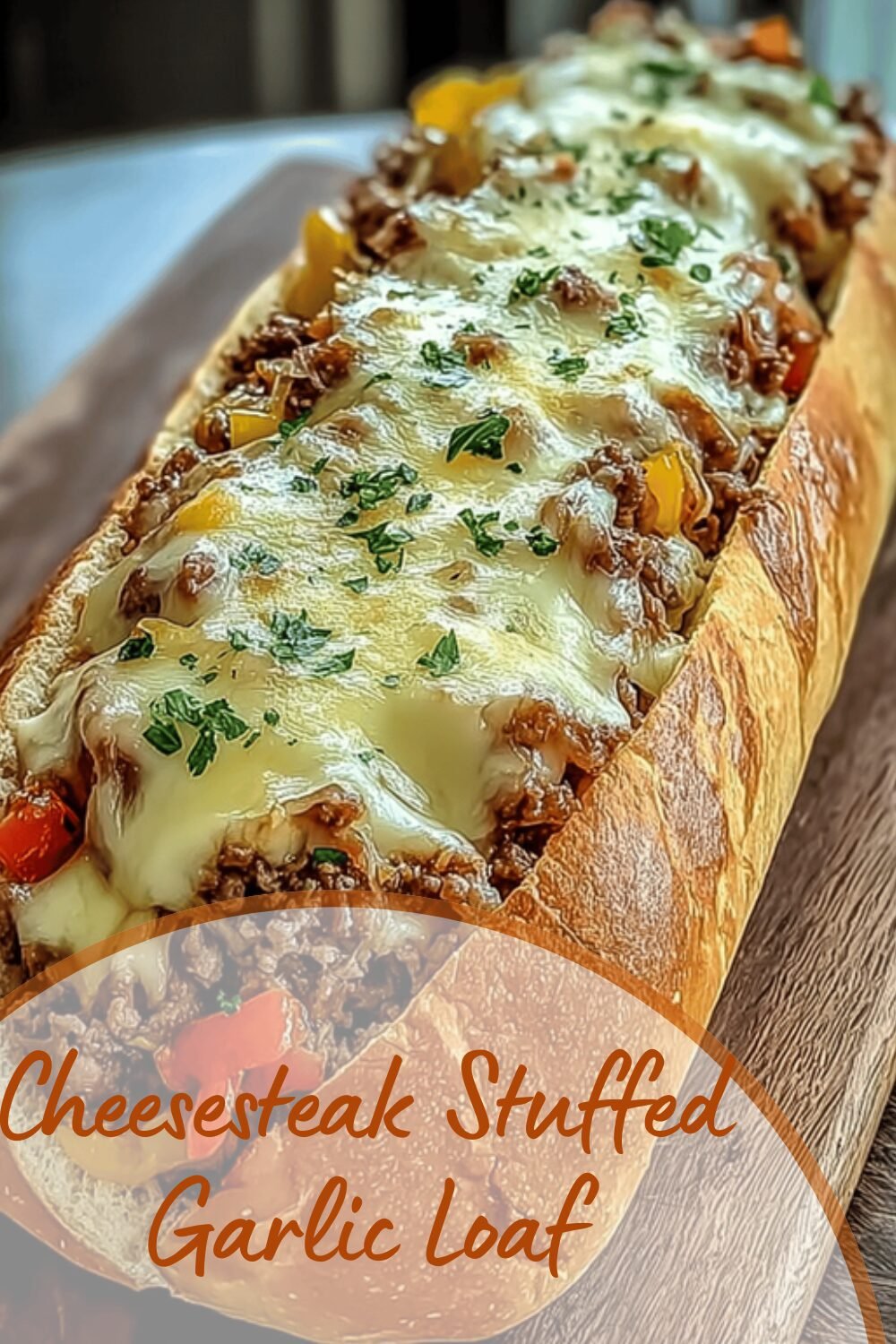Philly Cheesesteak Stuffed Cheesy Bread Recipe 7 Cheesesteak Stuffed Garlic Loaf
