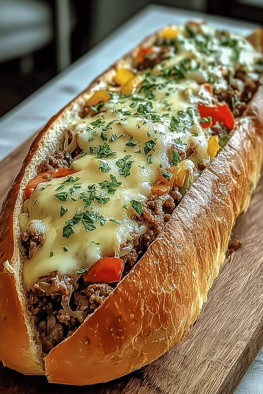 Philly Cheesesteak Cheesy Bread Recipe For Savory Comfort 6 Cheesesteak Stuffed Garlic Loaf