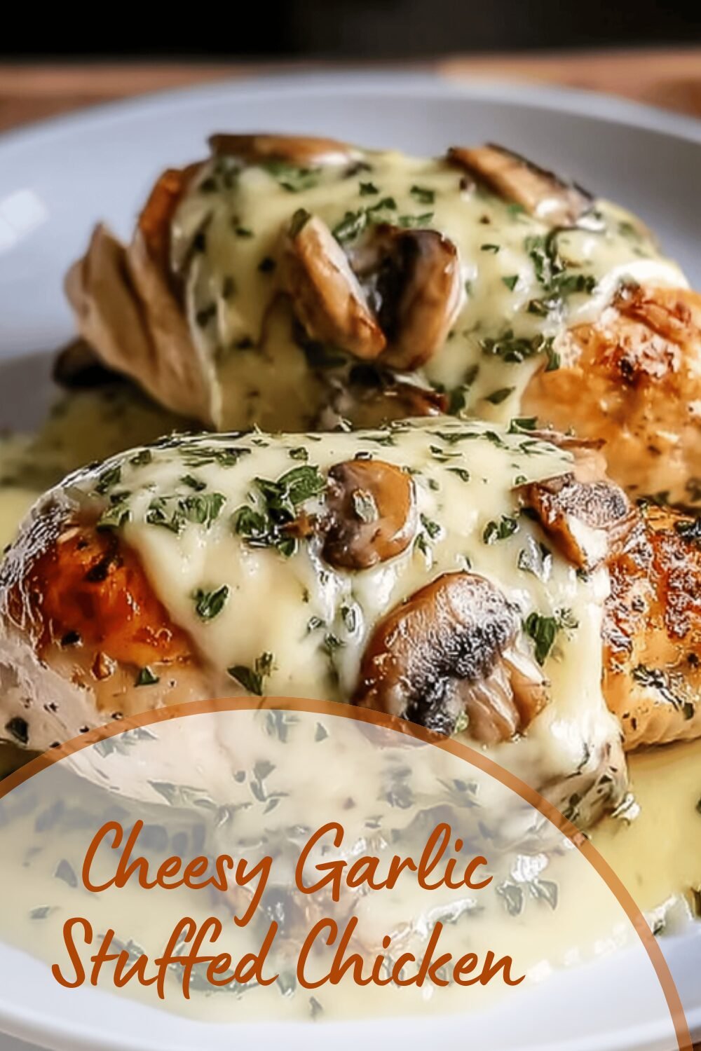 Cheesy Garlic Stuffed Chicken