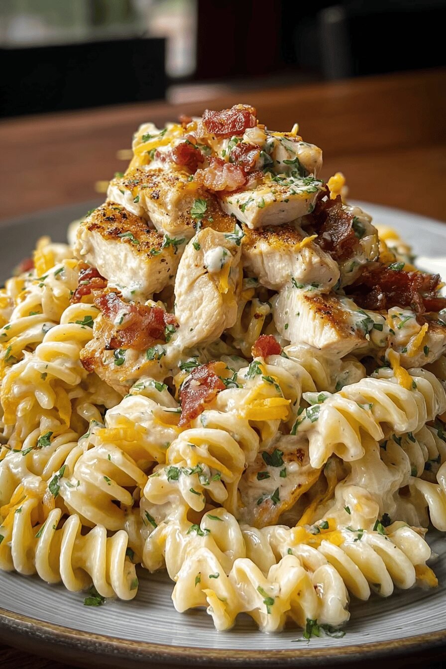 Chicken Bacon Ranch Pasta