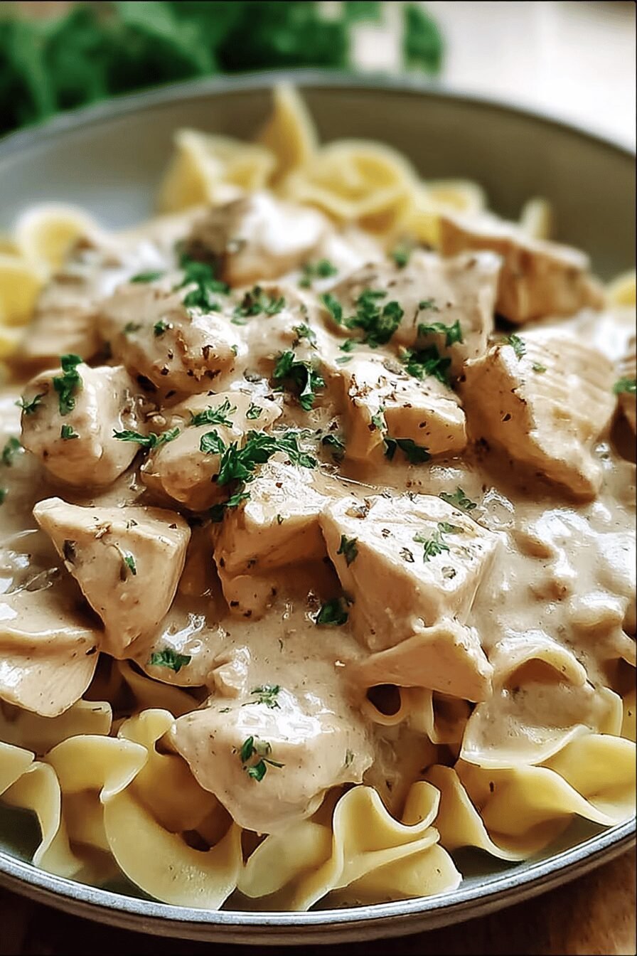 Chicken Stroganoff Recipe With Creamy Mushroom Sauce And Tender Chicken 6 Chicken Stroganoff