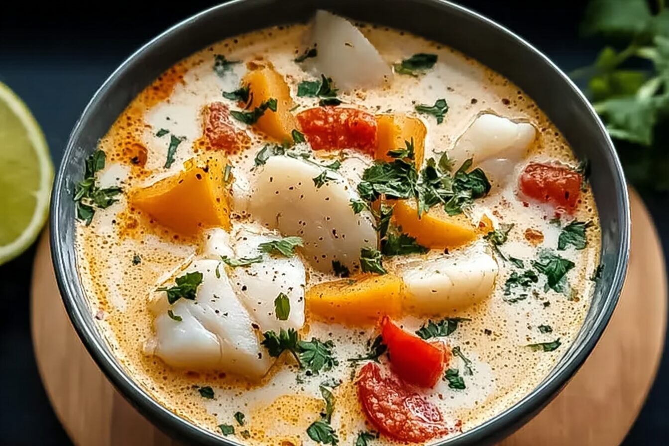 Creamy Coconut White Fish Stew