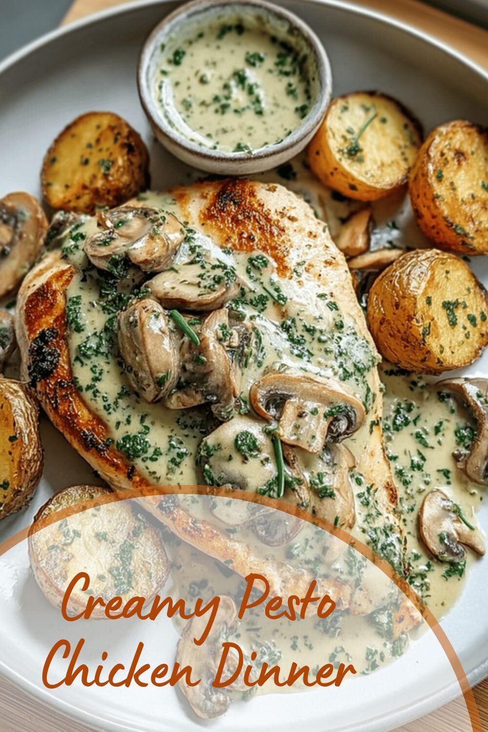 Creamy Pesto Chicken Recipe With Rich Garlic And Parmesan Sauce 7 Creamy Pesto Chicken Dinner