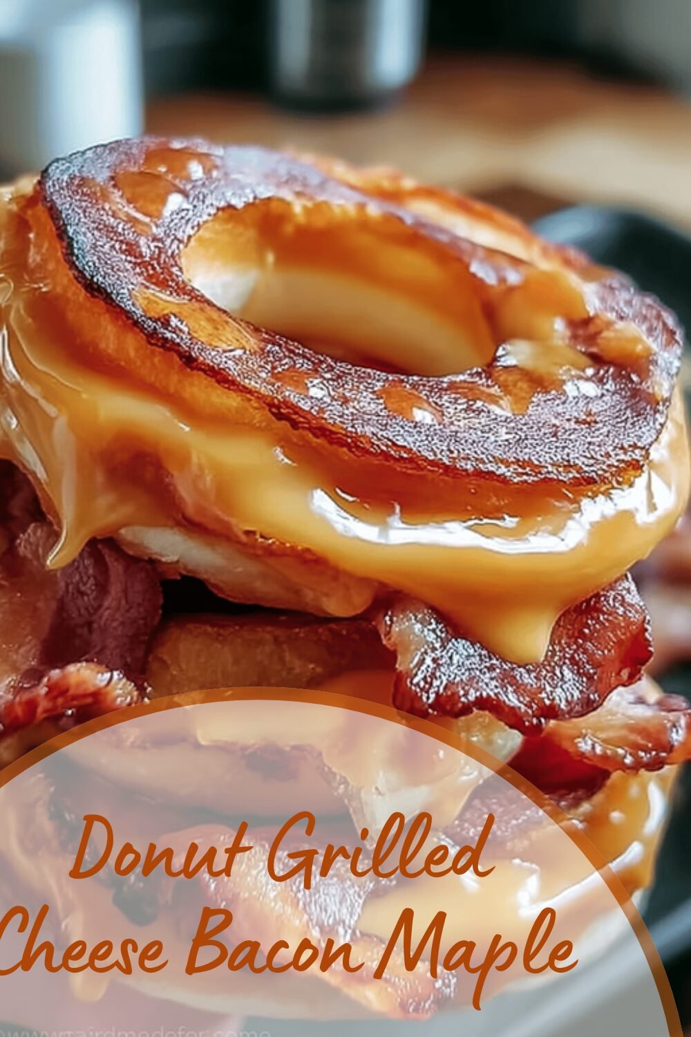 Donut Grilled Cheese Bacon Maple