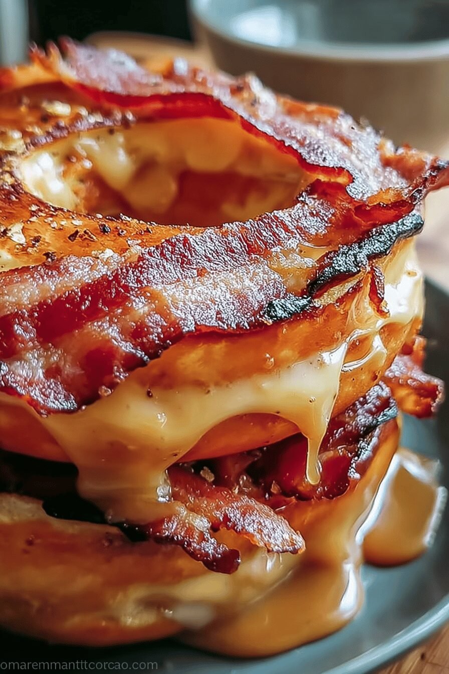 Donut Grilled Cheese Bacon Maple