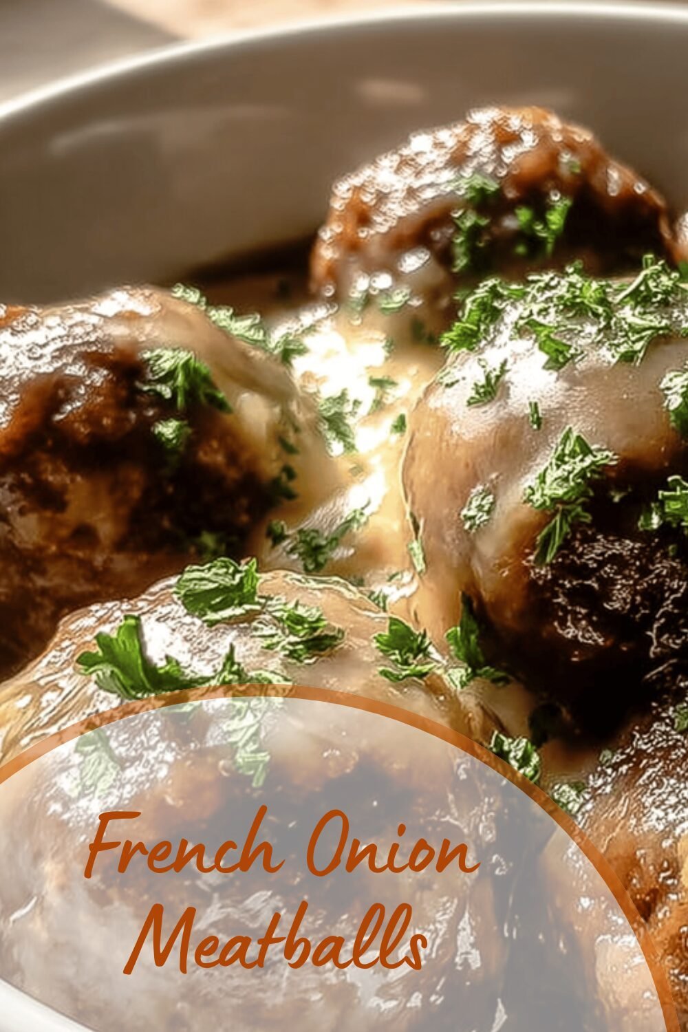 French Onion Meatballs