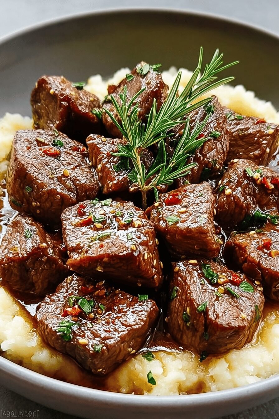 Garlic Butter Steak Bites Recipe With Simple Seasonings And Quick Preparation 6 Garlic Butter Steak Bites