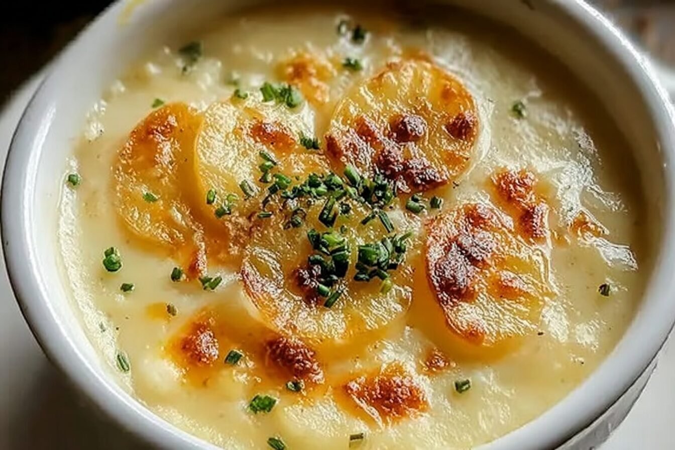 Garlic Cheddar Potato Soup
