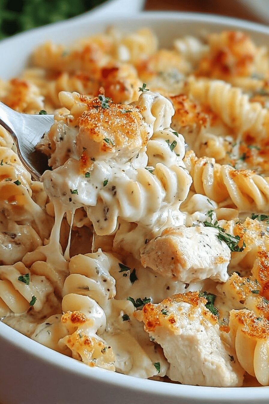 Garlic Parmesan Chicken Pasta Bake Recipe With Creamy Sauce 6 Garlic Parmesan Chicken Pasta Bake