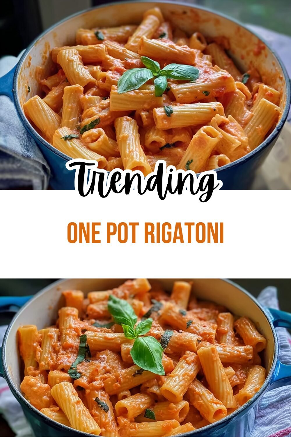 One Pot Rigatoni