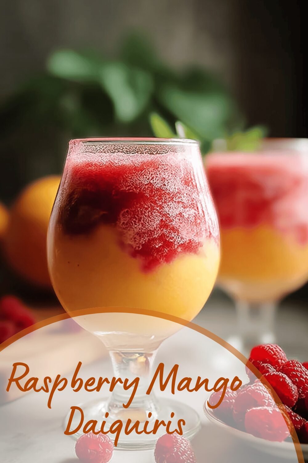 Raspberry Mango Daiquiris