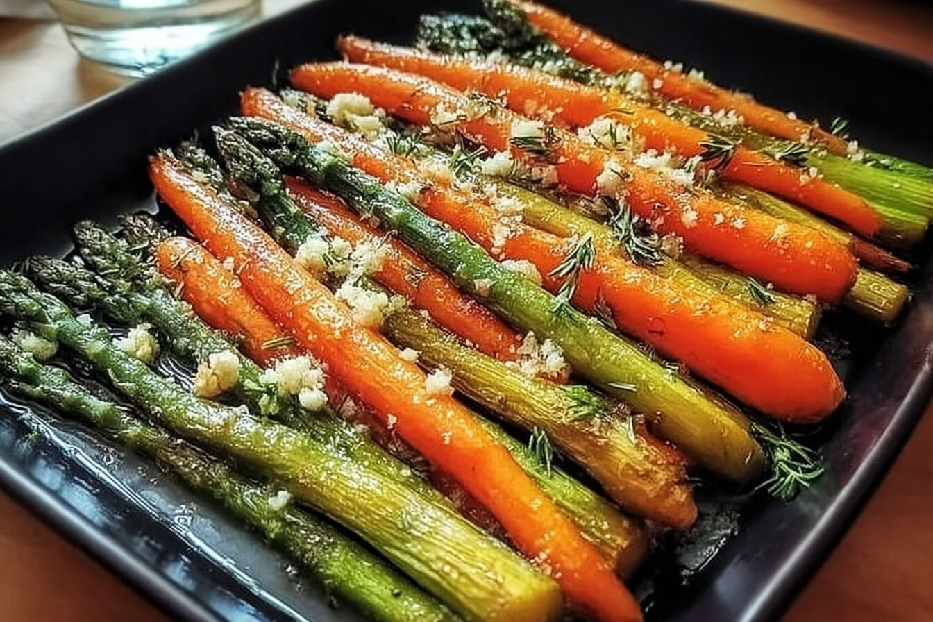 Roasted Asparagus Carrots
