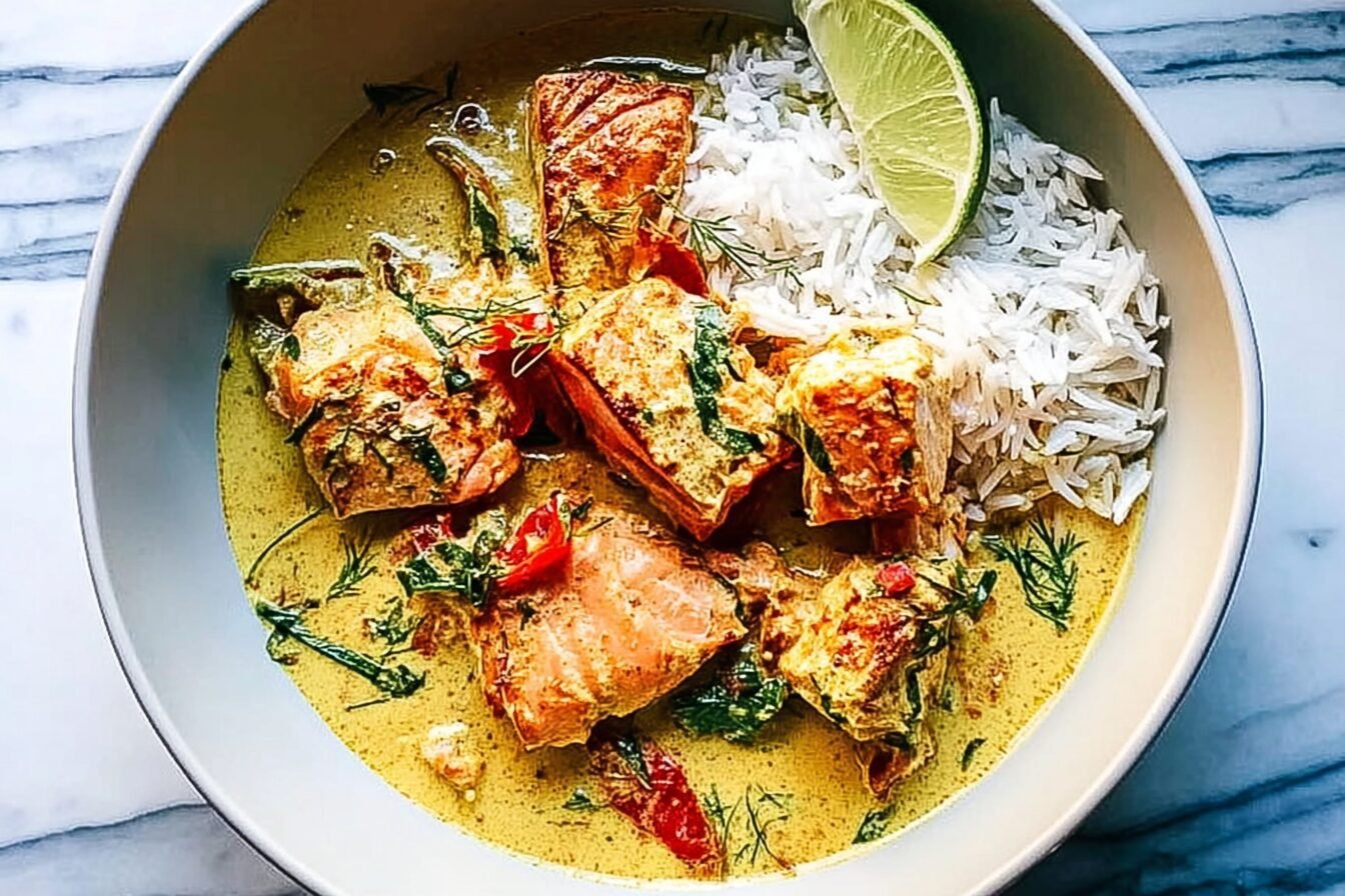 30 Minute Coconut Thai Salmon Curry Recipe For Quick Dinner 6 Salmon Curry Recipe