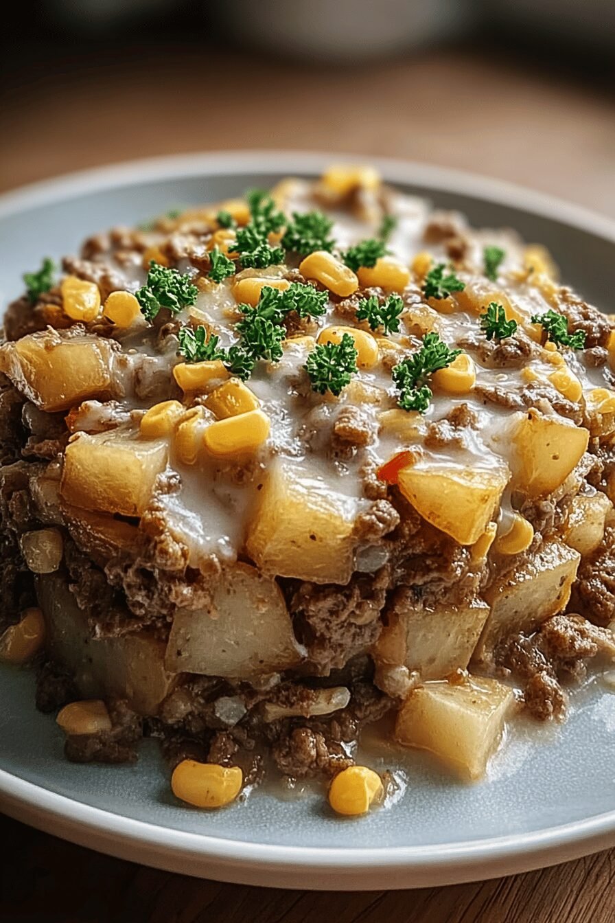 Slow Cooker Hamburger Hash With Savory Veggies And Seasoned Potatoes 6 Slow Cooker Hamburger Hash