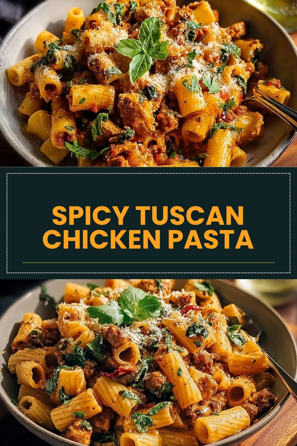 Spicy Tuscan Chicken Pasta
