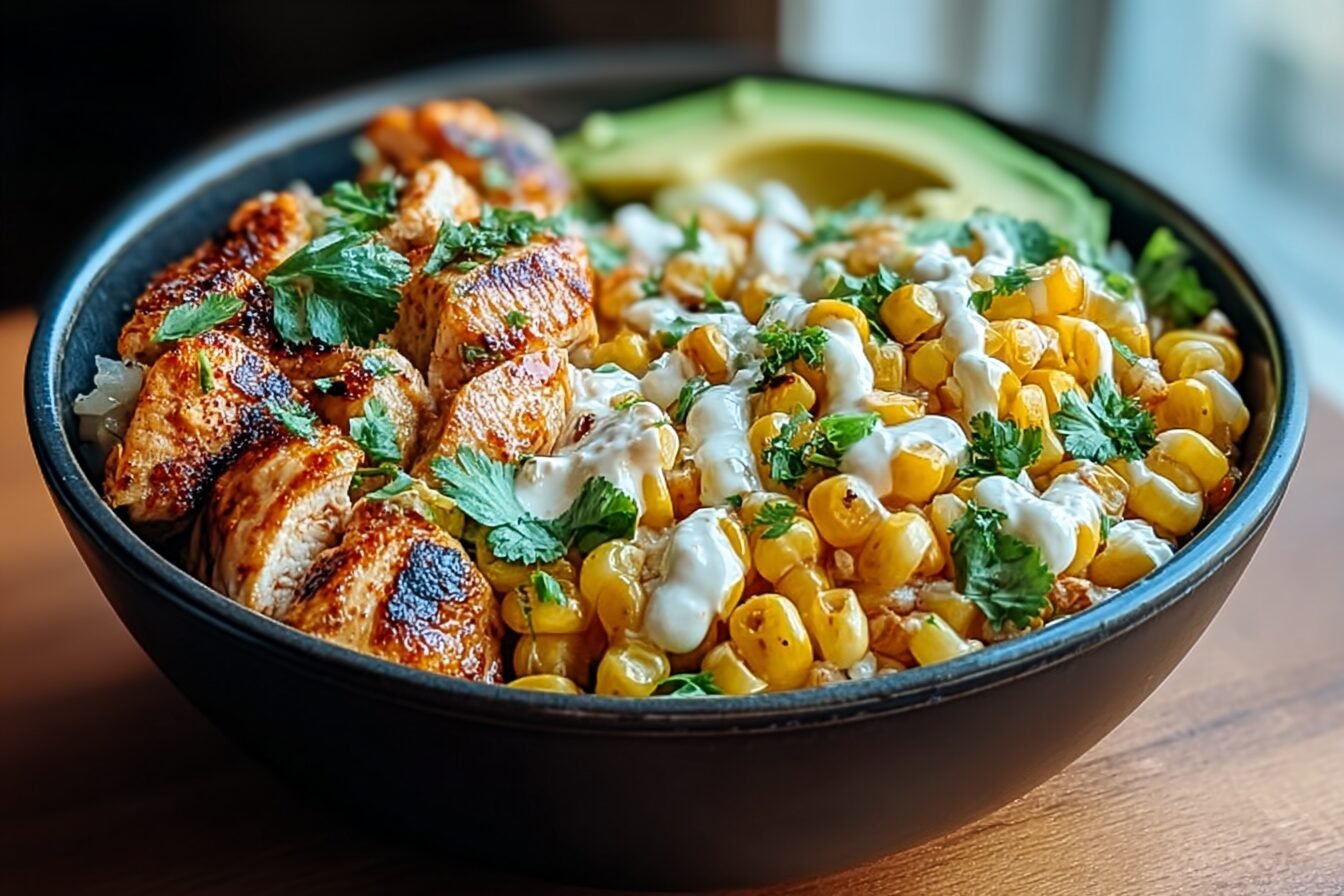 Street Corn Chicken Bowl