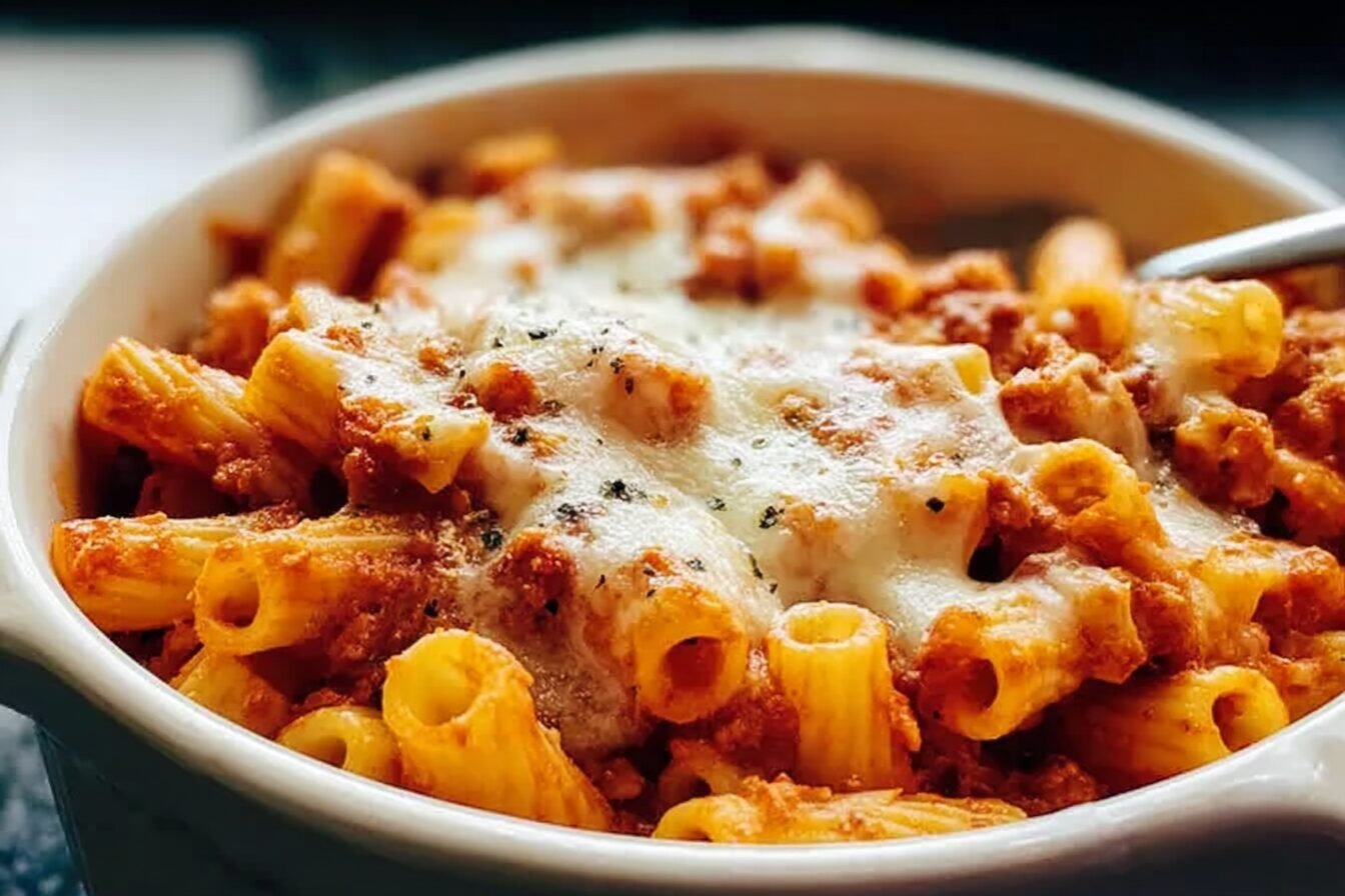 Three Cheese Baked Ziti