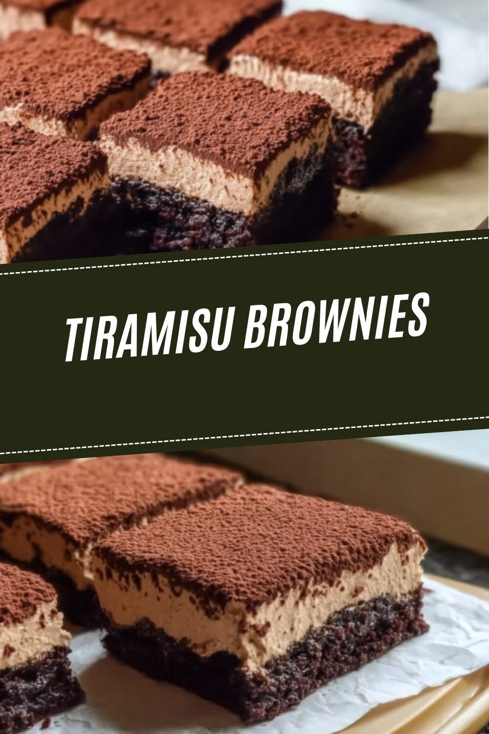 Tiramisu Brownies