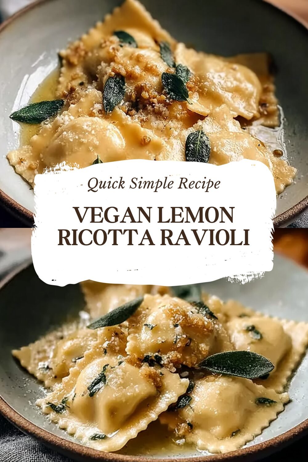 Vegan Lemon Ricotta Ravioli Recipe With Fresh Herb Filling 7 Vegan Lemon Ricotta Ravioli